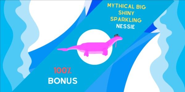 Shiny Sparkling Big Mythical Nessie - Fisch