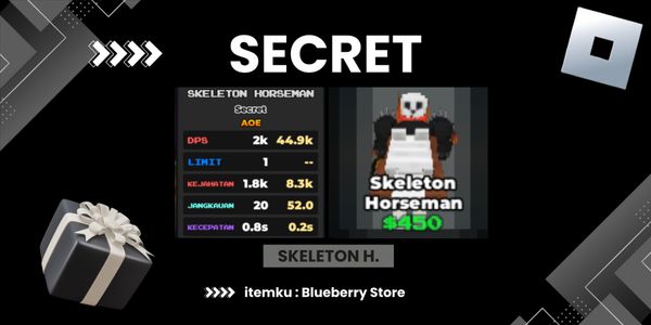 Pixel Tower Defense - Skeleton Horseman ( SECRET )