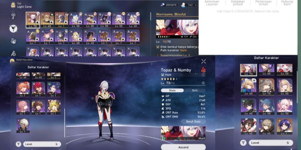 Topaz+Sing characters, signature bronya, singature little ice, Clara characters, dr.ratio