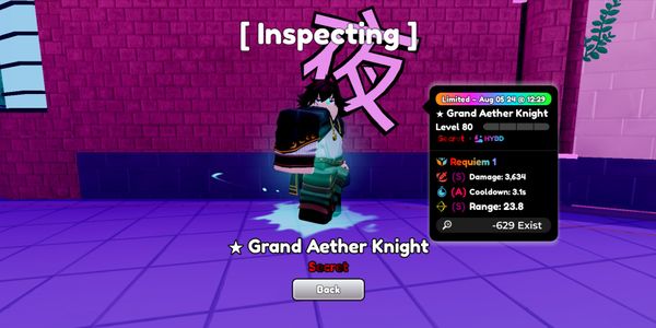 Grand Aether Knight / Yuno (Requiem Level 80)