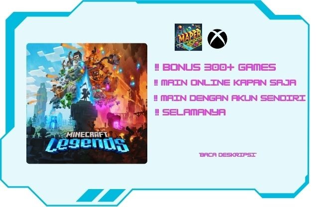 Minecraft Legends + 300 GAME BERBAYAR SELAMANYA | Microsoft Account | FULL ACCESS