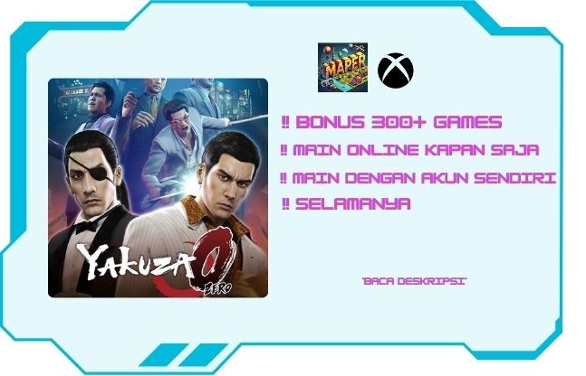 Yakuza 0 + 300 GAME BERBAYAR SELAMANYA | Microsoft Account | FULL ACCESS