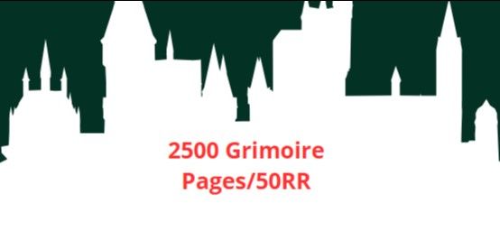 2,500 Grimoire Pages