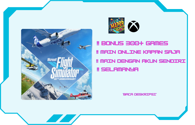 Microsoft Flight Simulator Standard 40th + 300 GAME BERBAYAR SELAMANYA | Microsoft Account | FULL ACCESS