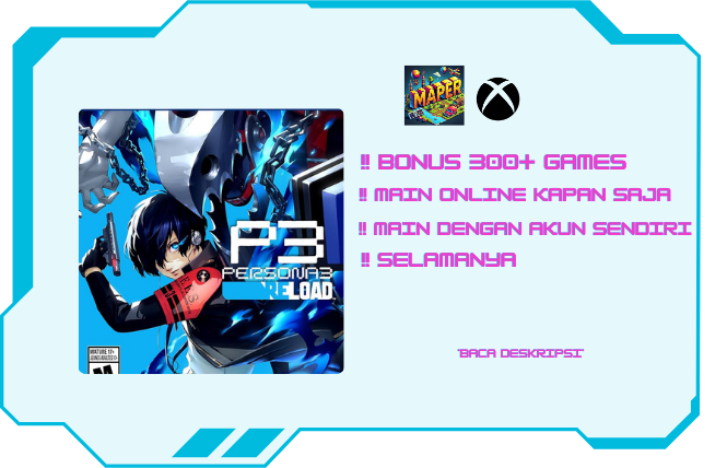 Persona 3 Reload + 300 GAME BERBAYAR SELAMANYA | Microsoft Account | FULL ACCESS