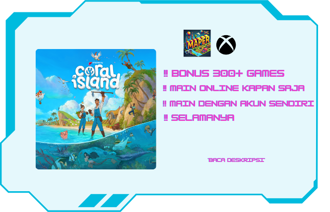 Coral Island + 300 GAME BERBAYAR SELAMANYA | Microsoft Account | FULL ACCESS