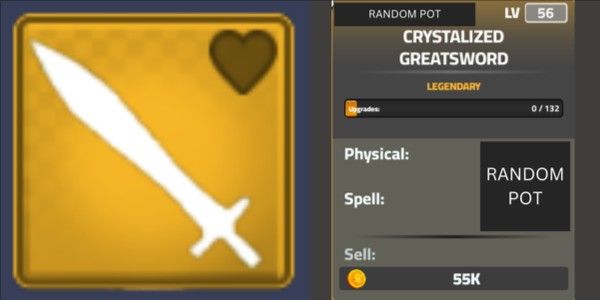 Buy Item Crystalized Greatsword Dungeon Quest 3144378 | itemku