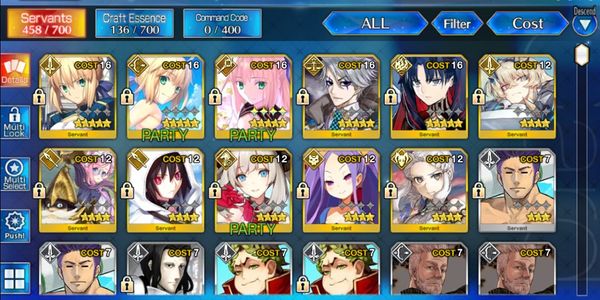 Starter NA Altria Caster + Altria Archer + Space Ishtar + James Moriarty + Altria