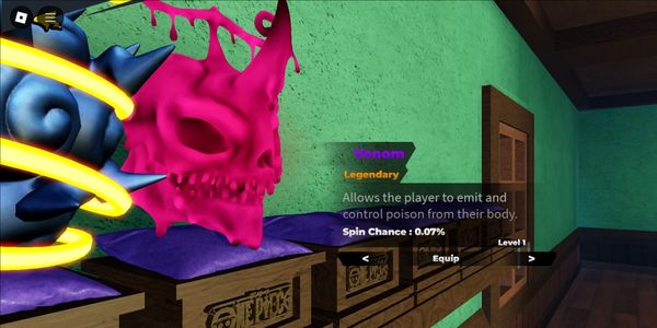 Akun Starter Fruit Battlegrounds - Venom