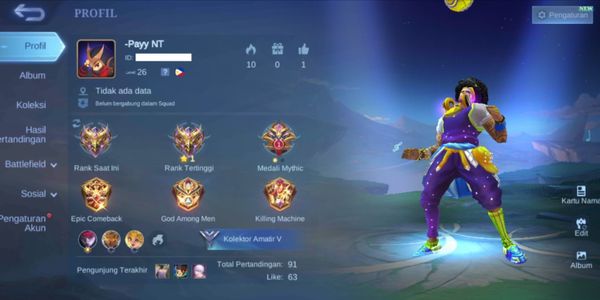Akun Smurf Mytic Griding