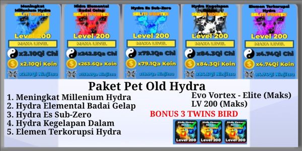 Paquete de mascotas Old Hydra - Ninja Legends