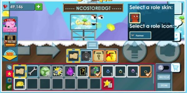 Growtopia Account Role Farmer Level Max + Many Rings + NCOSTOREIDGT