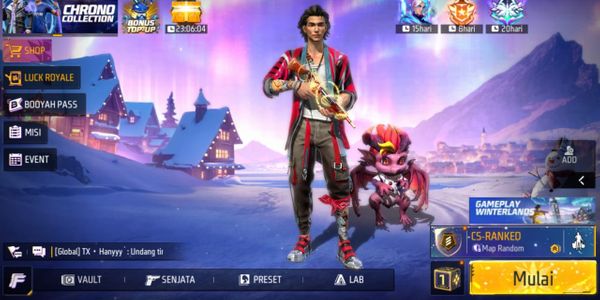 AKUN FF LEVEL 6 (POLOSAN MAG-7 SHADOW ROGUE)