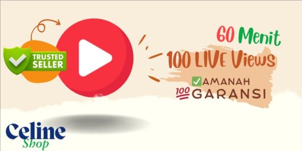 100 Youtube Live Stream Views (60 Menit) Natural HIGH QUALITY