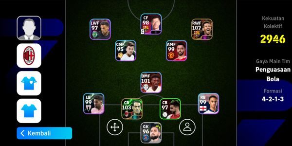 Akun gege messi blitz dan nesta double booster siap push divisi