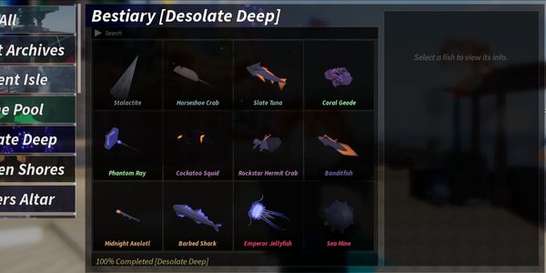 Beli Fish All Fish Bestiary Desolate Deep - Fisch Fisch Termurah Mei ...