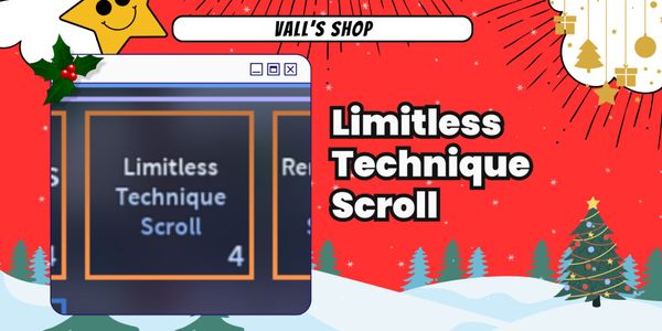 Limitless Technique Scroll - Gojo Mastery Item - A Universal Time