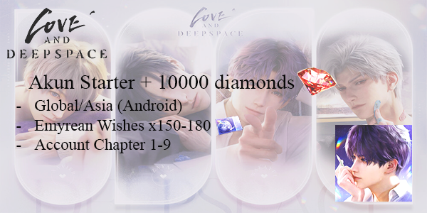[Global/Asia/Android] บัญชีเริ่มต้น + 10000 Diamonds + Emyrean Wishes x150-180