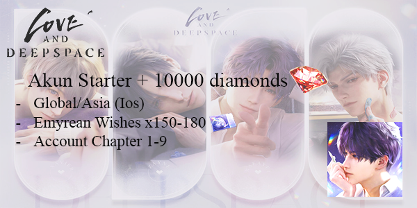 [Global/Asia/Ios] บัญชีเริ่มต้น + 10000 Diamonds + Emyrean Wishes x150-180