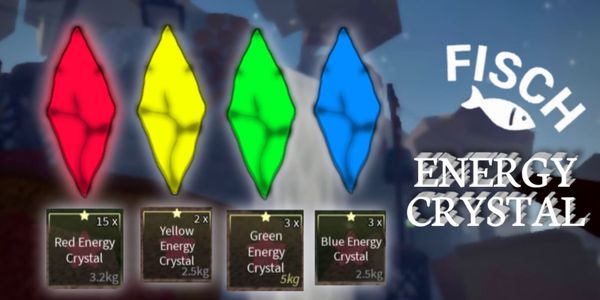 Energy Crystal Red, Yellow, Green, Blue | Fisch RBL