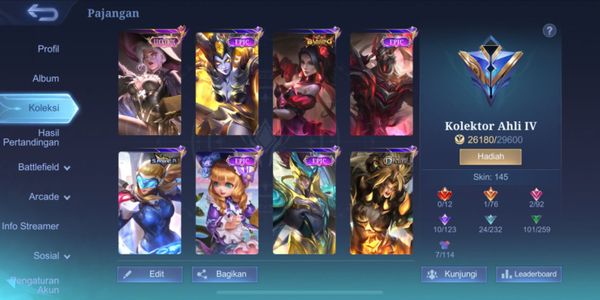 CHEAP ML ACCOUNT HERO 105 SKIN 145 ALL UNBIND