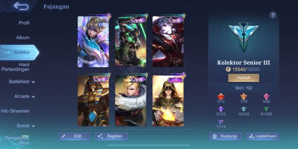 CHEAP ML ACCOUNT HERO 101 SKIN 102 ALL UNBIND