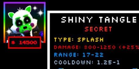 Beli Tower Shiny Tangle - Five Nights TD Five Night Tower Defense ...
