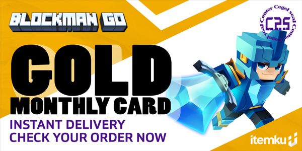 Buy Top Up Gold Monthly Card Blockman Go 3077229 | itemku
