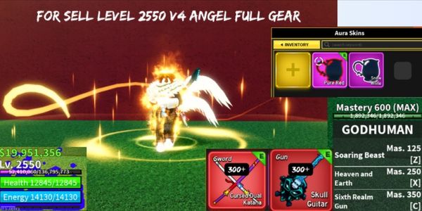 V4 ANGEL FULL GEAR | AKUN LEVEL 2550 | 2 LEGENDARY HAKI | CDK & SGT