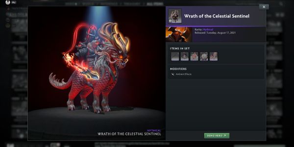Wrath of the Celestial Sentinel (Chaos Knight Set Aghanim's 2021 Collector's Cache)