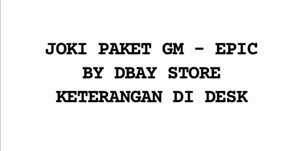 Paket Rank GM-Epic
