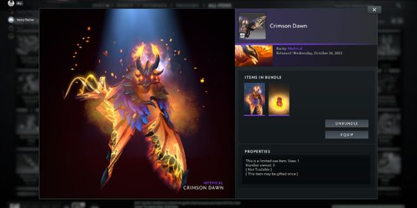 Crimson Dawn collector cache 2022