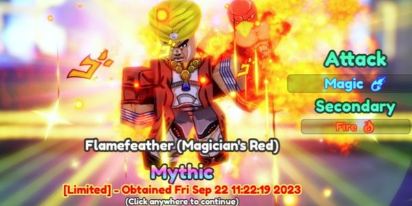 Flamefeather (Magician's Red) / Avdo Evo Good Stats | Unit Mythic Limited Anime Adventures-AA