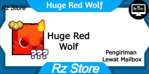 Huge Red Wolf