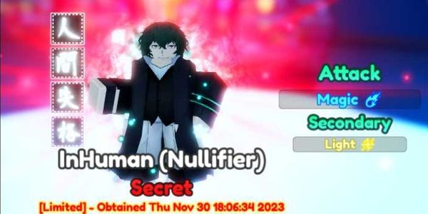 Dazai / Inhuman Evo - Anime Adventure