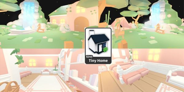 "Glitch Coquette Waterfall Garden Tiny House Adopt Me"