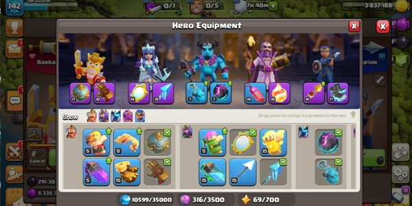 OM BARON - TOWNHALL 13 SKILL EPIC ON ( 7 SKILL EPIC ) DEFF BAGUS