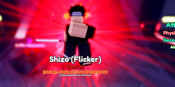 Shizo (Flicker) | Anime Adventures