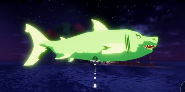sparkling shiny giant megalodon