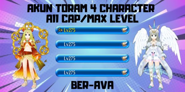 ACCOUNT 4 CHARACTER CAP/MAX LEVEL WITH AVA STILL, MURMER!