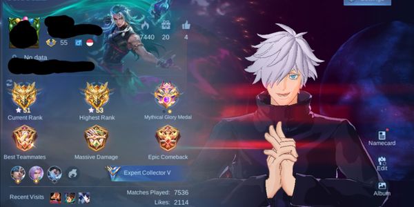 Akun Xavier Gojo Emblem Max Fanny Heart Afloat Ling Ungu Kimmy Es