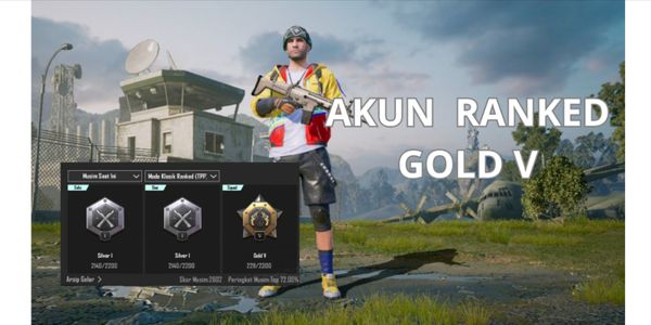Akun Polos PUBG Mobile Ranked Tier Gold V #C3
