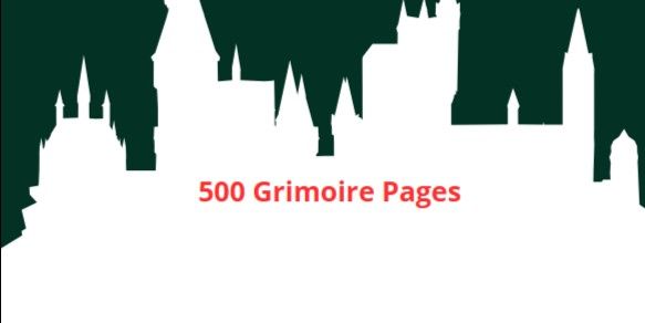 500 Grimoire Pages