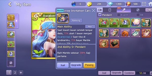 Reroll Pendant Dark Rank 106