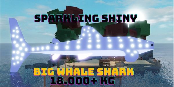 Shiny Sparkling Big Whale Shark 18,000 KG - Fisch