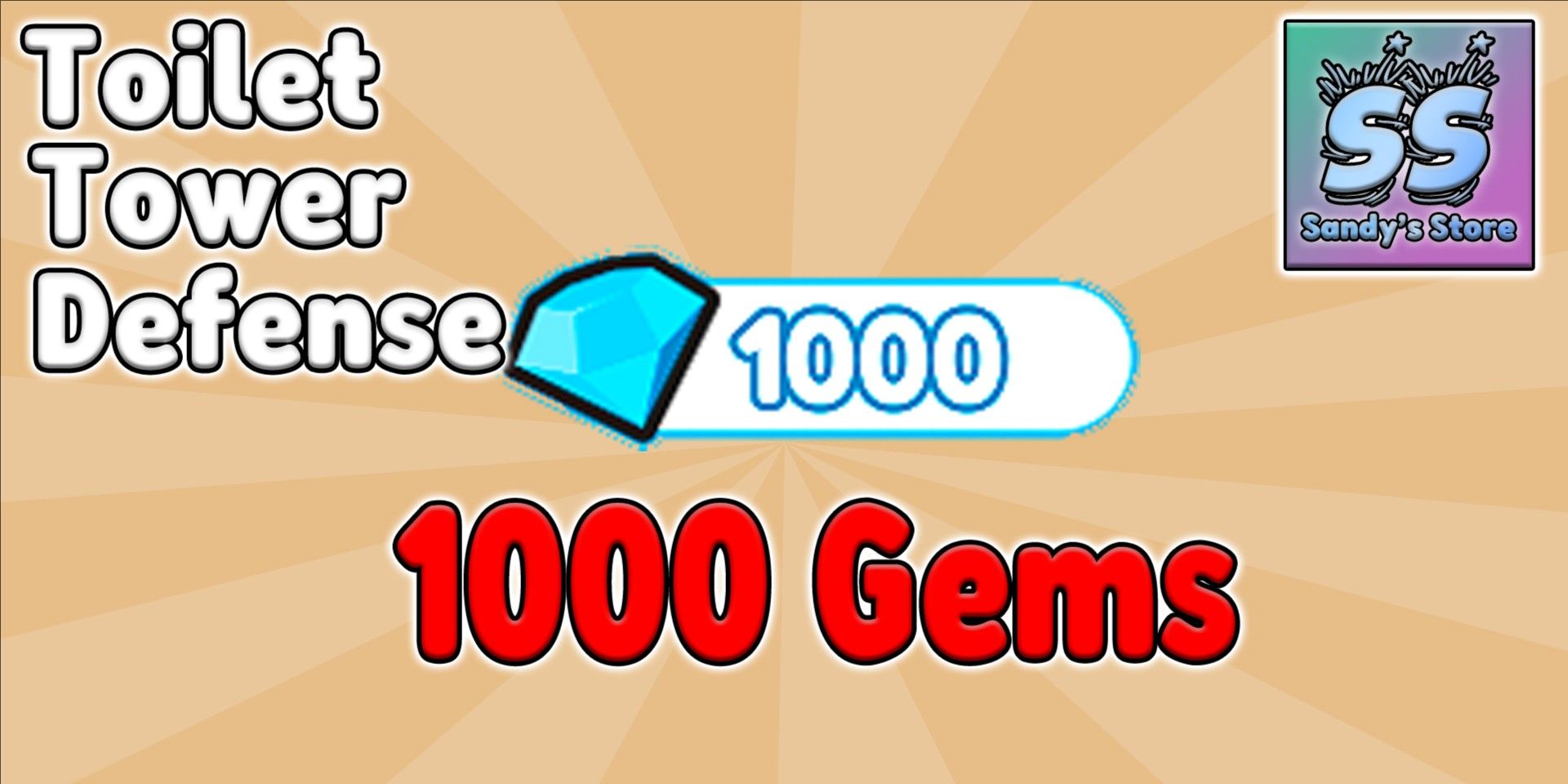Beli Gems 1000 Gems Toilet Tower Defense Toilet Tower Defense Roblox