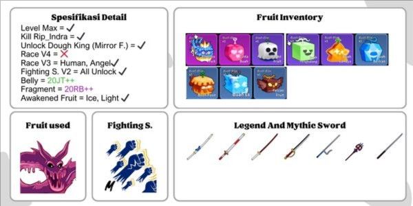 Blox Fruit Level Max Account - Datpol