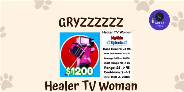 ( Mythic ) Healer TV Woman - Toilet Tower Defense