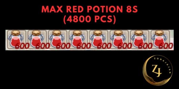 Max Red Potion 8s (4800 Pcs)