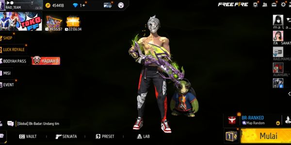 Free Fire Sultan Evo 4, Max 3 account